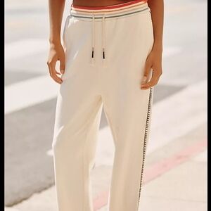 Spiritual Gangster Hudson Cream And Multi-color Jogger Sweatpants Size Small